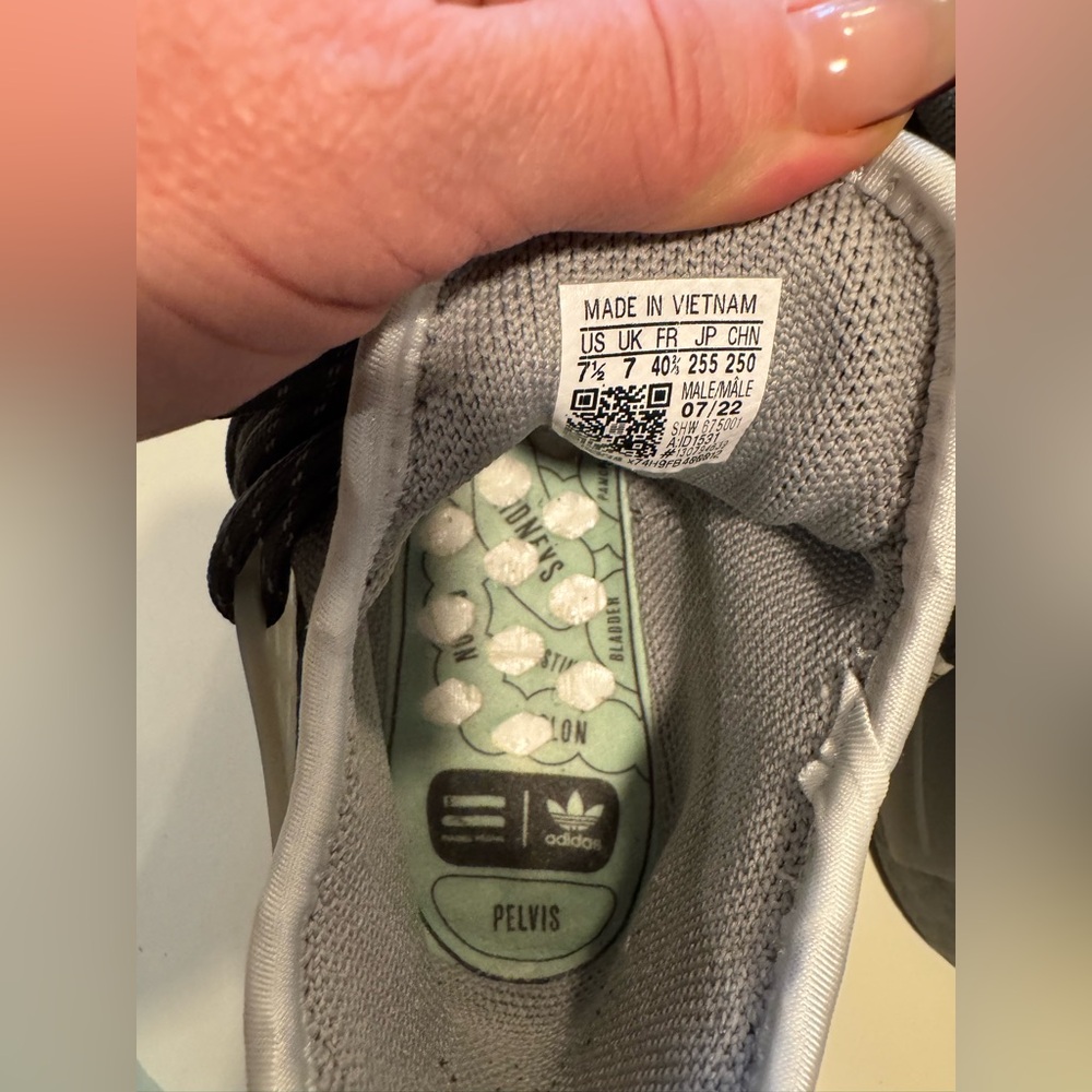Adidas NMD Hu Pharrell sneakers. Grey and black animal print. - Picture 11 of 14